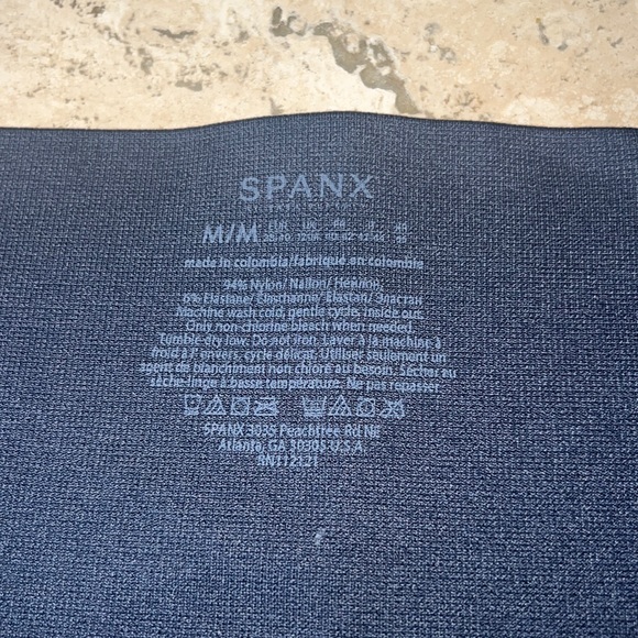 SPANX CAMO Grey Look At Me Now Seamless Leggings Medium Heather Camo Grey - Picture 2 of 4